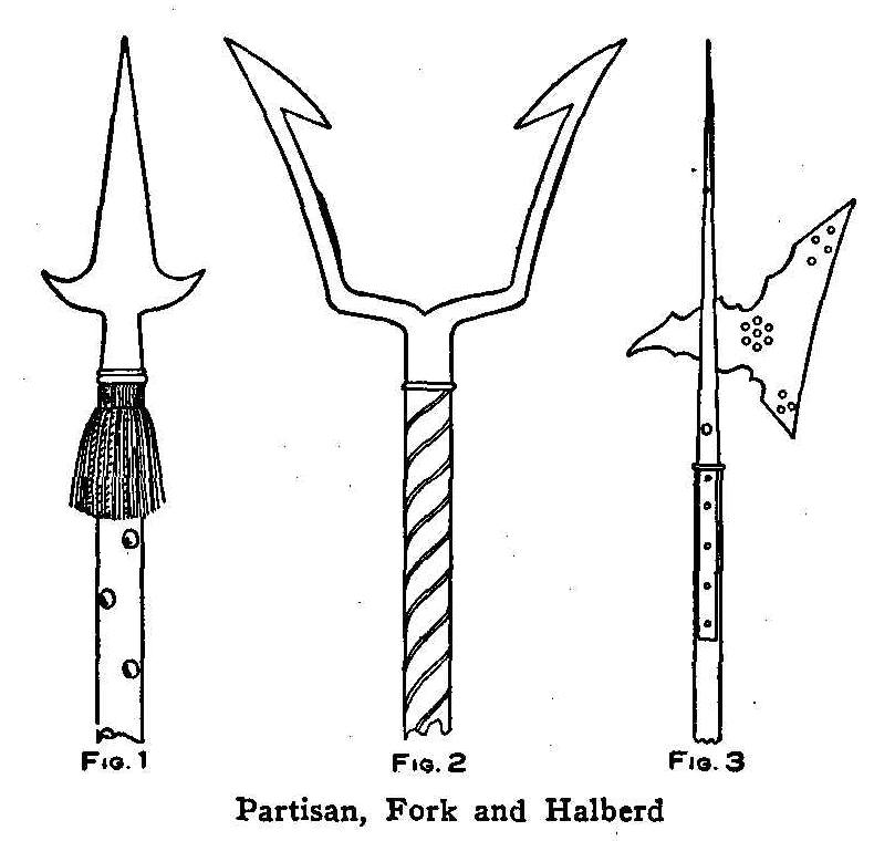 Partisan, Fork and Halberd
