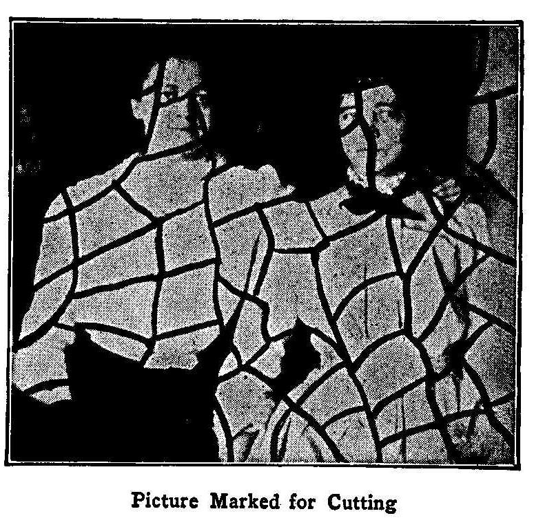 Picture Marked for Cutting