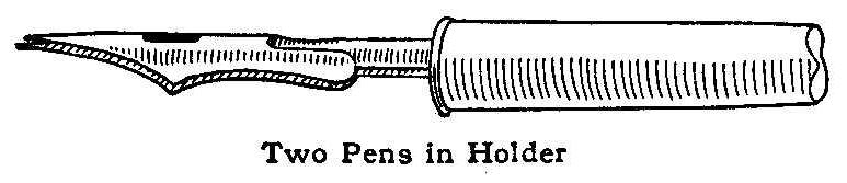 Two Pens In Holder