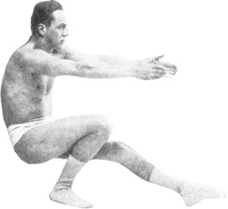 EXTRA LEG WORK. THIS EXERCISE PLACES A HANDICAP ON A
HEAVY MAN