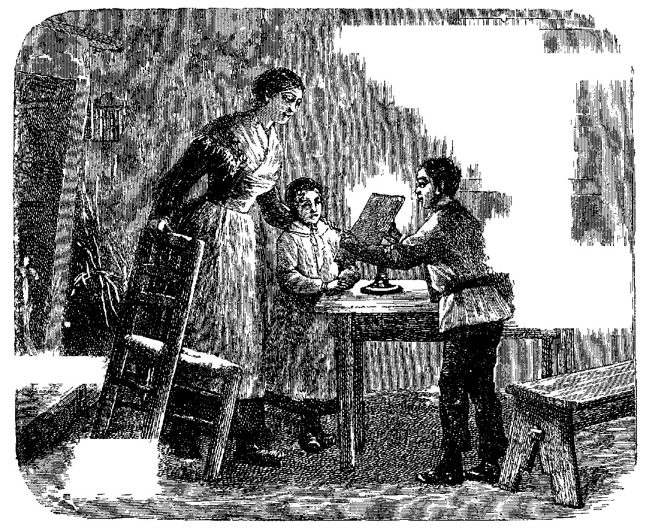 Hij opende een groot schrijfboek, trok er een blad papier uit. Hij opende een groot schrijfboek, trok er een blad papier uit.