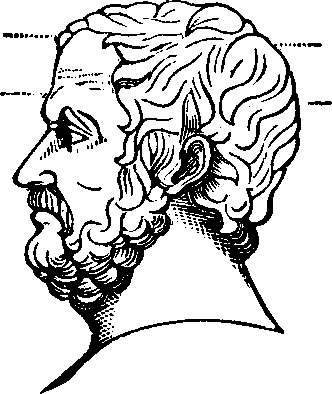 Illustration:
Fig. 74. represents Zeno, a profound thinker and moral philosopher.