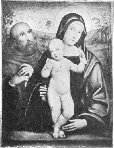 FIG. 32.&mdash;SCHOOL OF FRANCIA. MADONNA AND CHILD.
LOUVRE.