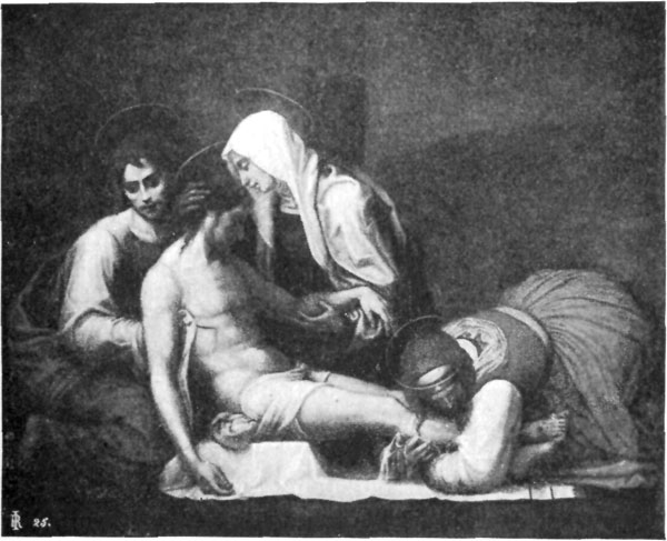 FIG. 38.&mdash;FRA BARTOLOMMEO. DESCENT FROM CROSS. PITTI.