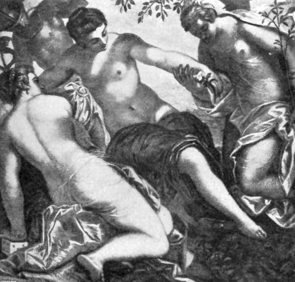 FIG. 49.&mdash;TINTORETTO. MERCURY AND GRACES. DUCAL PAL.,
VENICE.