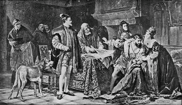 FRANCIS I. REFUSING THE DEMANDS OF THE EMPEROR. Illustration: FRANCIS I. REFUSING THE DEMANDS OF THE EMPEROR.