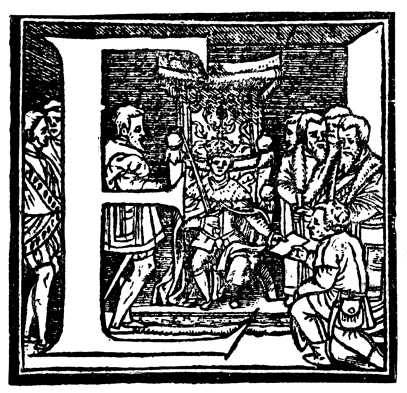 From a Bible printed by John Day. London, 1551. 4to. From a Bible printed by John Day. London, 1551. 4to.