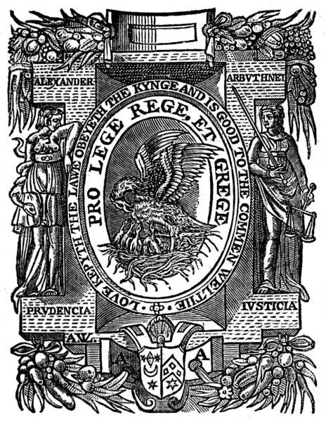 Device of Alexander Arbuthnot. Device of Alexander Arbuthnot.