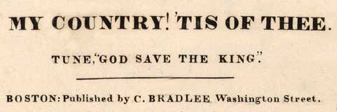 America sheet music America sheet music