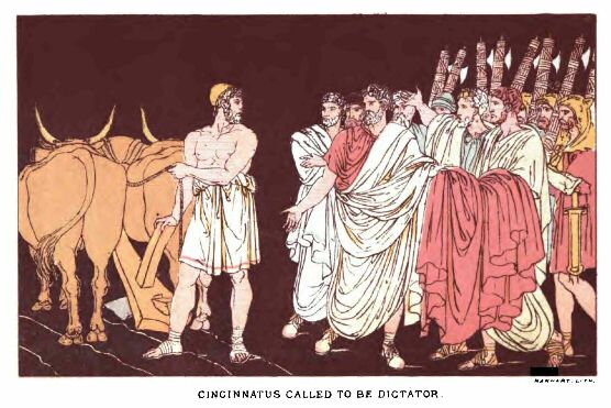 Incinnatus Called to Be Dictator 180
