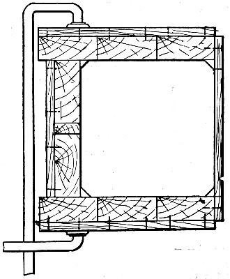 Fig. 179.&mdash;Form Used by Mr. Hennebique for Rectangular
Columns.