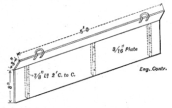 Fig. 46.&mdash;Form for Applying Cement Facing (Illinois
Central R. R.).