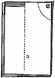 Fig. 172&mdash;Newspaper folded ready for making little squaw's sacque.