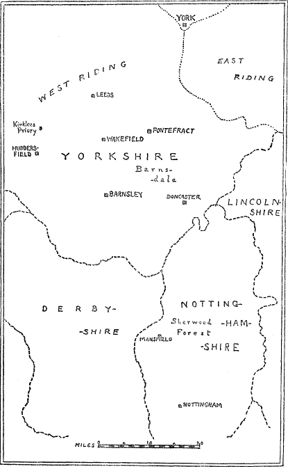 West Riding of Yorkshire, Derbyshire, Nottinghamshire West Riding of Yorkshire, Derbyshire, Nottinghamshire