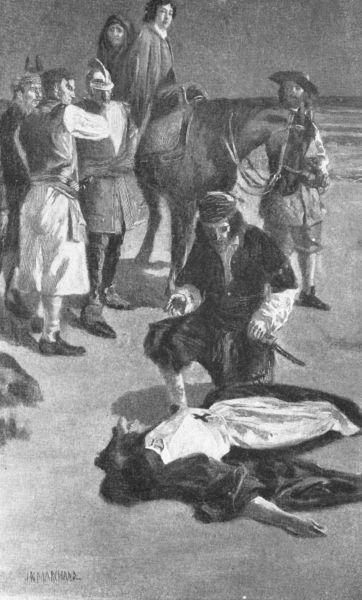 The moonlight shone full upon her face, and as he stooped
over he scanned it with his one eye.