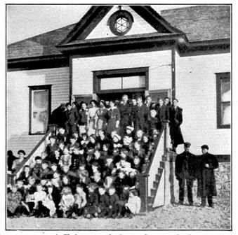 A Christmas gathering at the new school A Christmas gathering at the new school