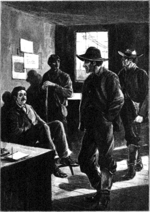 SAUNTERING INTO THE DEPOT THEY GAZED CURIOUSLY AROUND. SAUNTERING INTO THE DEPOT THEY GAZED CURIOUSLY AROUND.