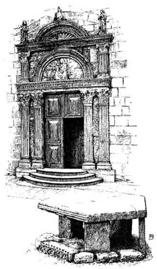 WEST DOOR OF THE COLLEGGIATA, OSSERO
