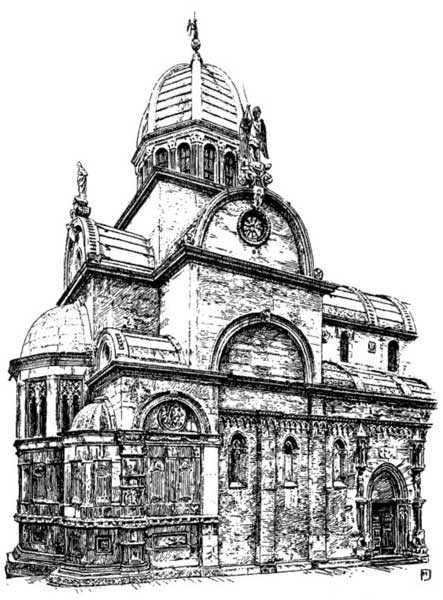 EASTERN END OF CATHEDRAL, SEBENICO
