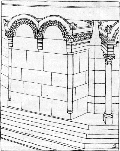Bild 20. Die Ostseite des oberen Zehnecks. Ursprünglicher Zustand. Bild 20. Die Ostseite des oberen Zehnecks. Ursprünglicher Zustand.