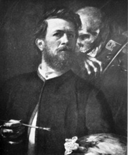 Fiddling Death

From a portrait by Arnold Boecklin