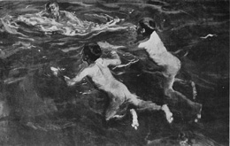 In the Metropolitan Museum of Art.

The Swimmers

From a painting by Sorolla