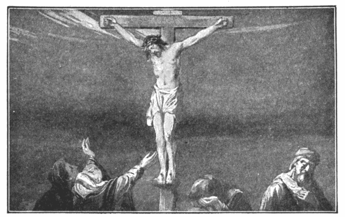 On The Cross. "He is able to save to the uttermost." Heb. 7:25. Illustration.