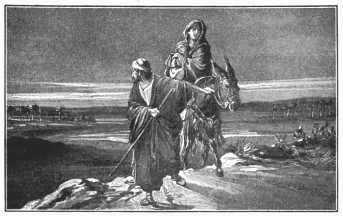 The Flight Into Egypt. "Arise, ... and flee into Egypt." Matt. 2:13. Illustration.