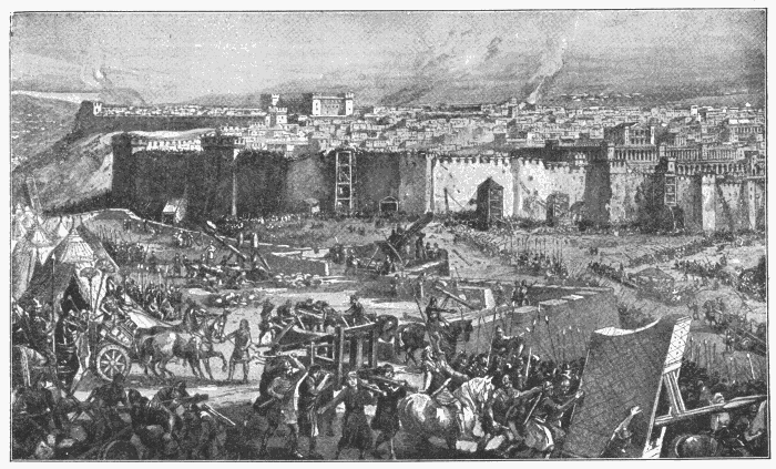 Siege Of Jerusalem, A.D. 70. "When ye shall see Jerusalem compassed with armies, then know that the desolation thereof is nigh." Luke 21:20. Illustration.