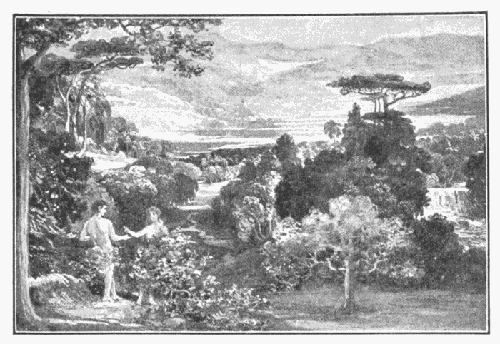 The Garden Of Eden. "God blessed the seventh day, and sanctified it." Gen. 2:3. Illustration.