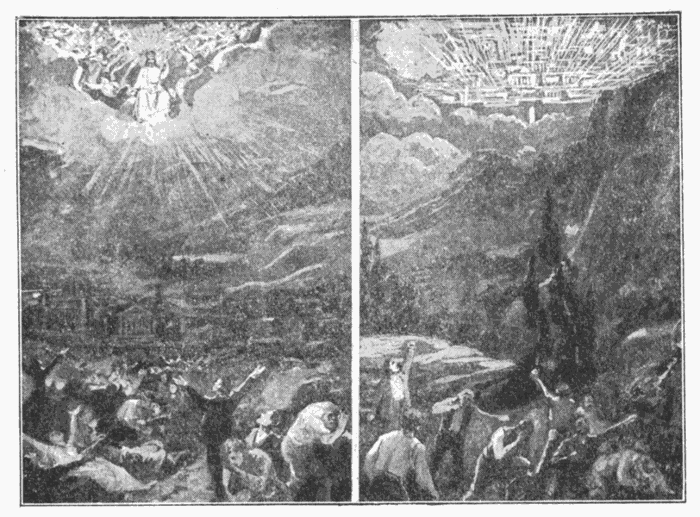 Christ's Second Coming. Descent Of The Holy City. Illustration.