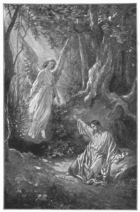 Christ In The Garden. "Nevertheless not My will, but Thine, be done." Luke 22:42. Illustration.