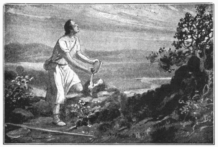 Jacob's Vow. "Of all that Thou shalt give me I will surely give the tenth unto Thee." Gen. 28:22. Illustration.