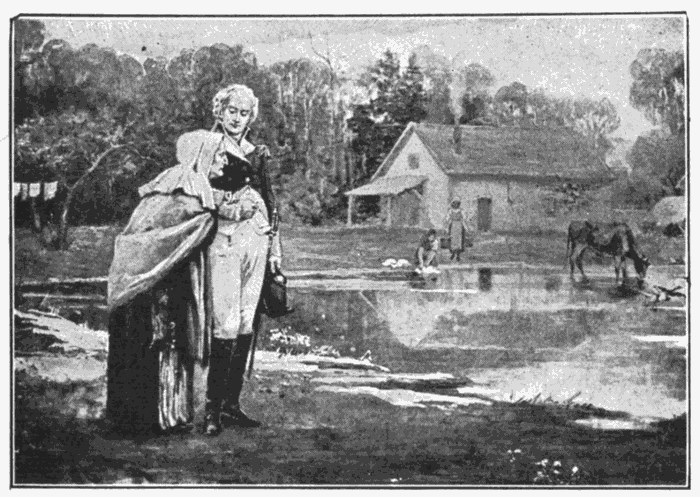 Washington And His Mother. "Honor thy father and thy mother." Ex. 20:12. Illustration.