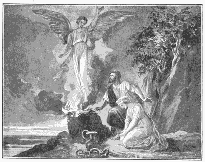 Manoah's Sacrifice. "How shall we order the child, and how shall we do unto him?" Judges 13:12. Illustration.