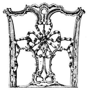 RIBBON PATTERN. CHIPPENDALE CHAIR-BACK.