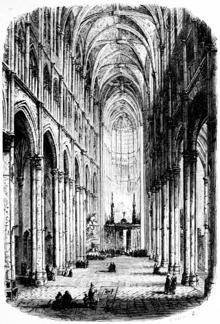 Nef de la cath�drale d'Amiens.