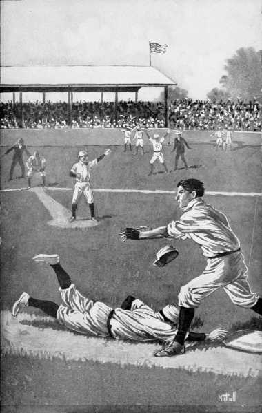 THE GAME WON&mdash;PHIL, AMID A RIOT OF CHEERS, KEPT ON TO SECOND