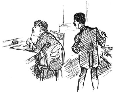 First Clerk&mdash;"Got Jones' Ledger?" Second Do. (Newly Married)&mdash;"Yes, Love!"