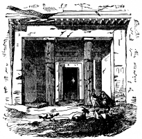 Fig. 9.&mdash;Second Rock-cut Tomb at Beni-hassan.