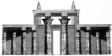 Fig. 21.&mdash;Section of the Hypostyle Hall, Great Temple of
Carnac.