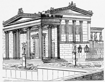 Fig. 174.&mdash;Northwestern View of the Erechtheion.
