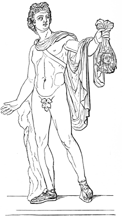 Fig. 240.&mdash;Apollo Belvedere. (In the Vatican.)