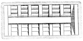 Fig. 250.&mdash;Ceiling of a Tomb at Cervetri.