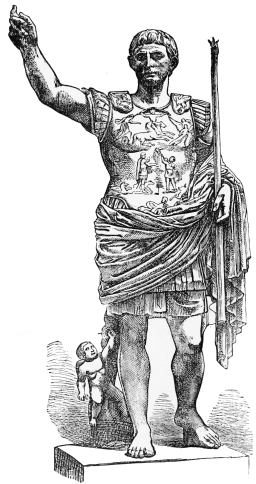 Fig. 300.&mdash;Statue of Augustus. (In the Vatican.)