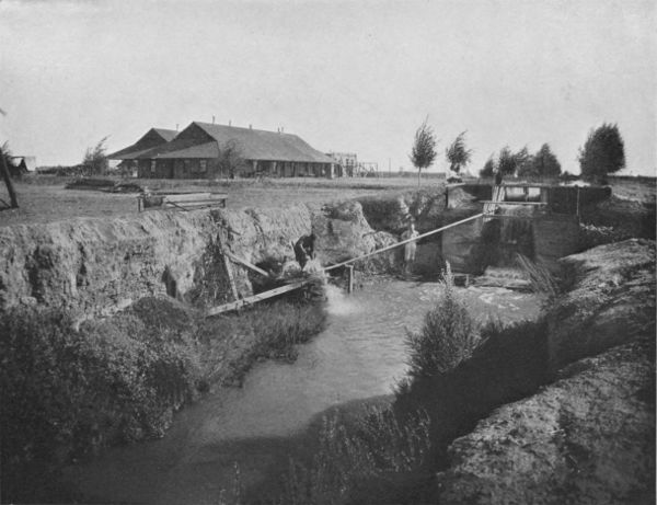 ADOBE HOTEL, CALEXICO, WHICH HAS THE ONLY SHOWER BATH IN
THE DESERT