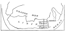 AFRICA IN MAP OF HEKATÆUS. 500 B.C. AFRICA IN MAP OF HEKATÆUS. 500 B.C.