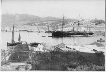 TRIEST
Austria’s commercial harbor; prosperous, whether the immigrant tide ebbs
or flows.