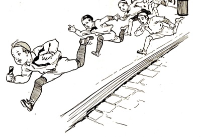 the boys all scrambling
for the broken end
of the candy cane