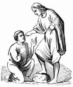 Illustration: Fig. 96.&mdash;Christ Opening the Eyes of the Blind.